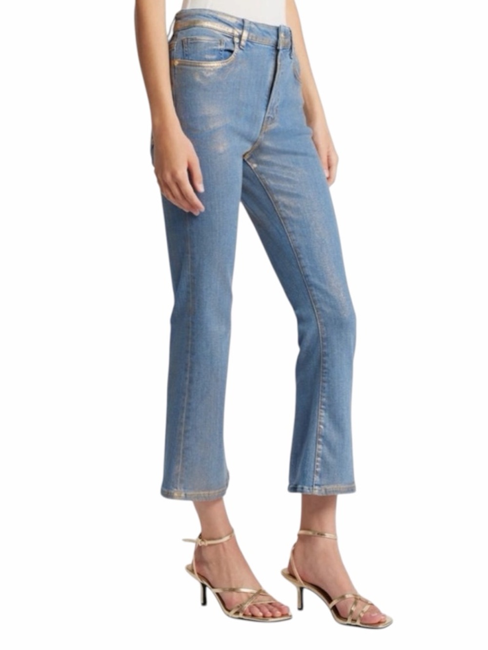 Frame Le Crop Mini Bootcut Jeans in Hologram Color Women’s